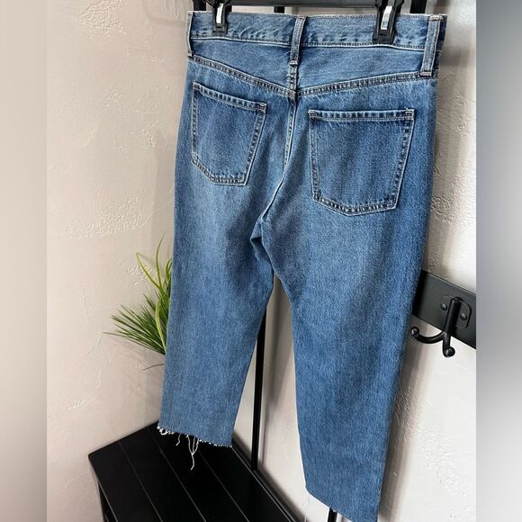 Old Navy high rise slouchy straight distressed jeans size 6 - Picture 7 of 14